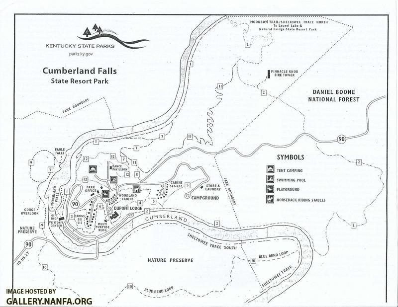 Cumberland Falls Map