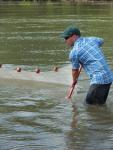 Seining on the river