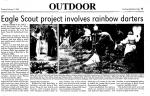 Eagle Scout project involves rainbow darters1a